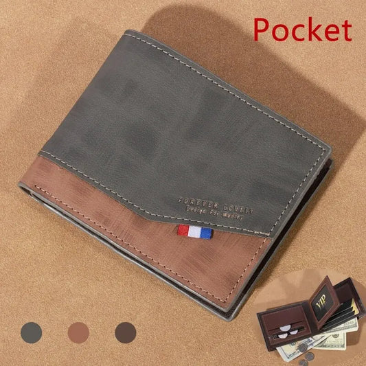 Men's High-Capacity Leather Wallet – Stylish and Functional Storage for Essentials!