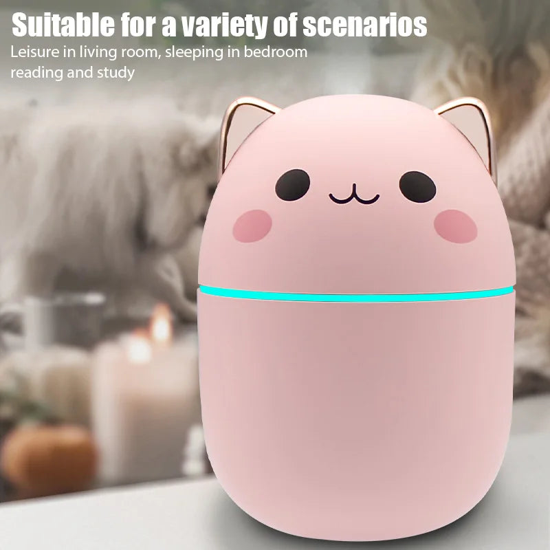 Mini Cute Essential Oil Humidifier – Enhance Your Space with Style and Aroma!