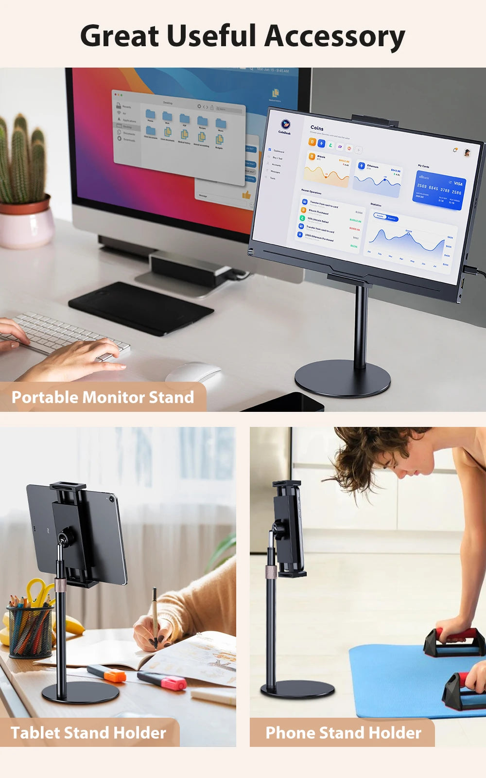 Adjustable Monitor Stand – Elevate Your Viewing Comfort!