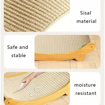 Wooden Cat Scratching Pad – Stylish Relief for Your Feline Friend!