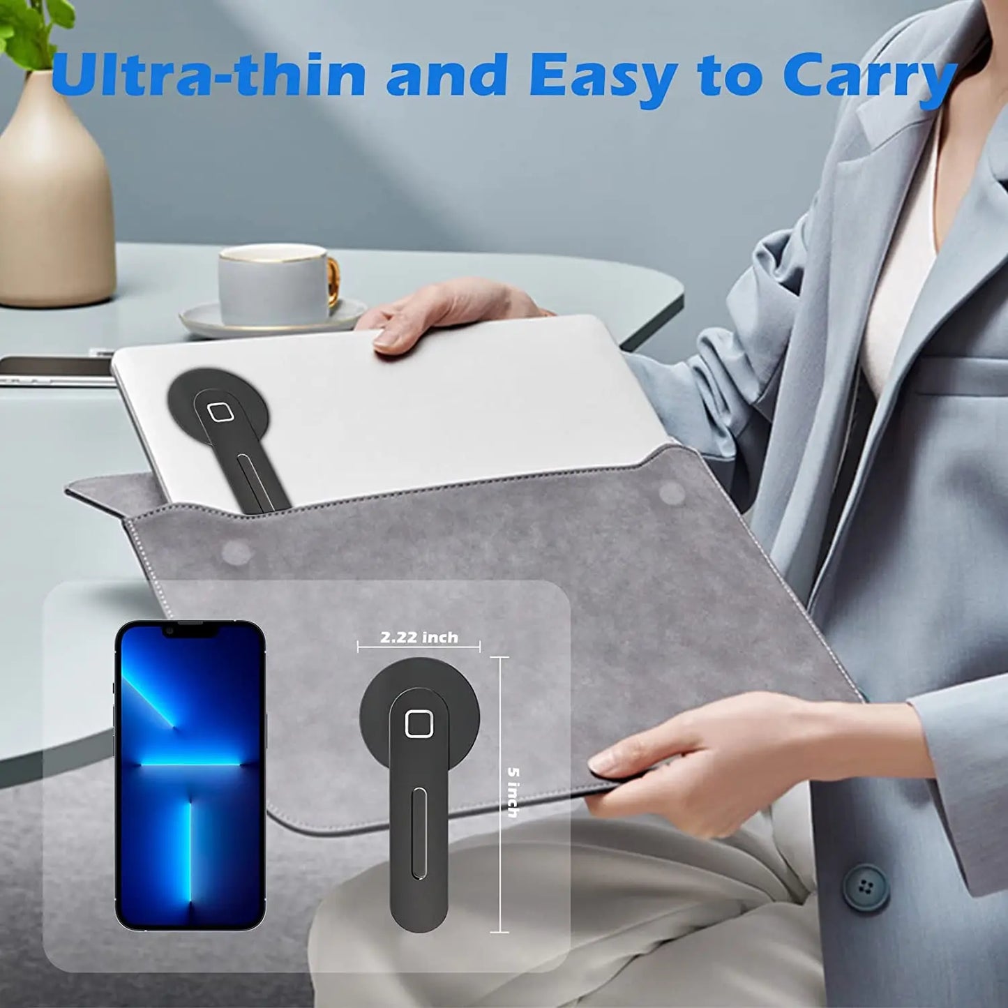 Magnetic Laptop Phone Holder – Keep Your Devices Secure and Accessible!