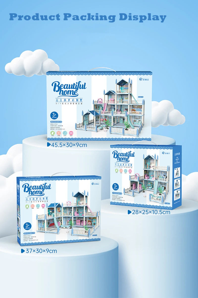 3D Doll House with Accessories – Build, Decorate, and Play in a Miniature World!