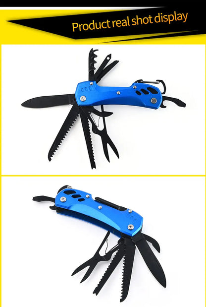 Multi-Functional Folding Swiss Army Knife – Your Ultimate Outdoor Companion!