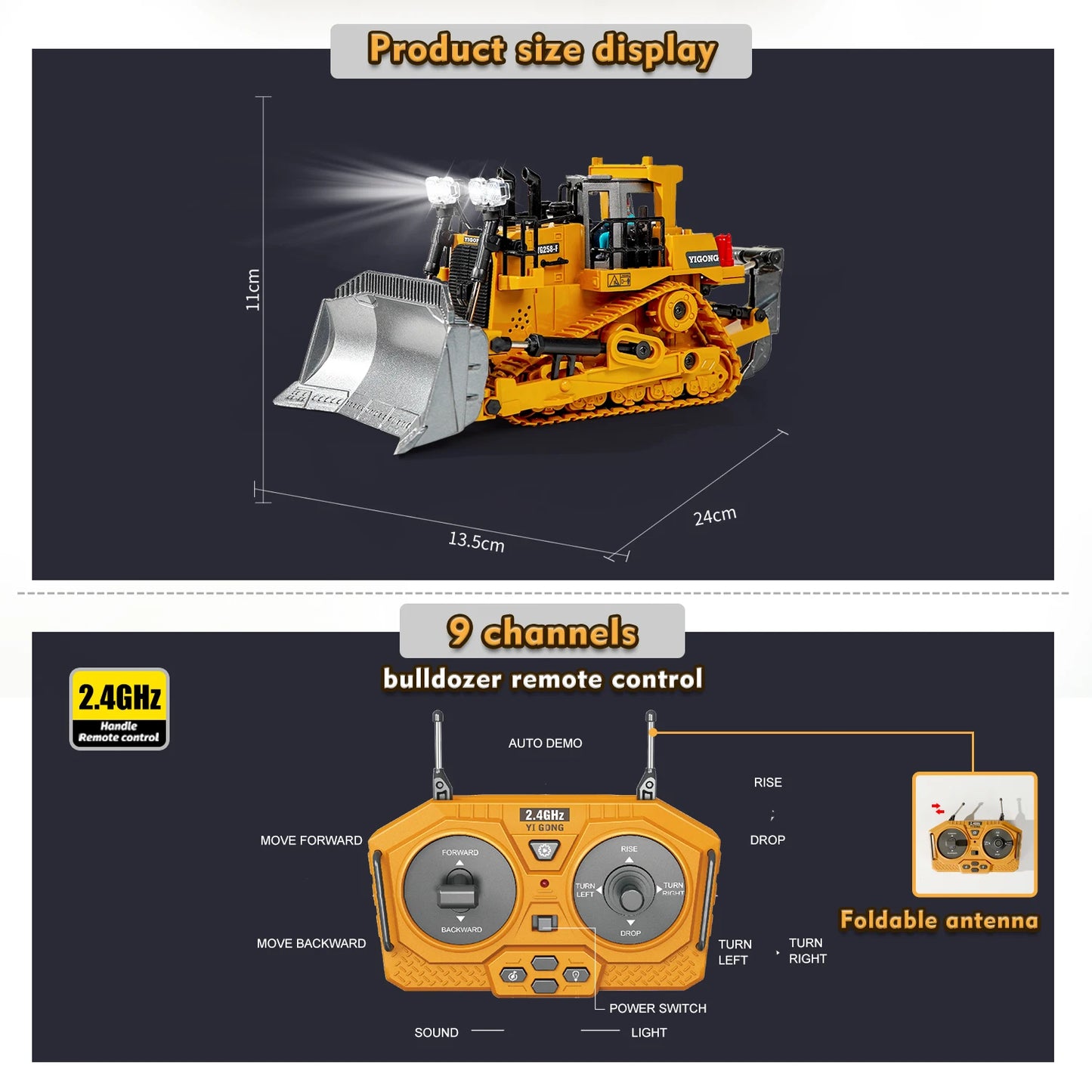 2.4G RC Excavator Model - Dig Into the Ultimate Remote-Controlled Fun!