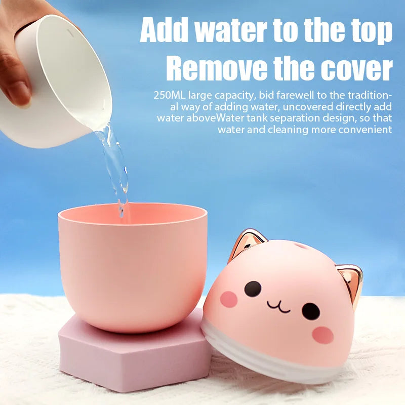 Mini Cute Essential Oil Humidifier – Enhance Your Space with Style and Aroma!