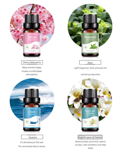 18 Flavors Essential Oils Set – Transform Your Space with Natural Scents!