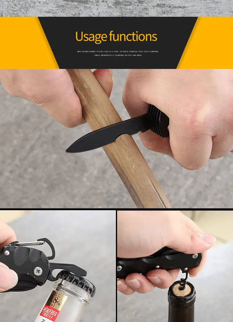 Multi-Functional Folding Swiss Army Knife – Your Ultimate Outdoor Companion!