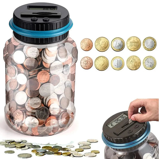 LCD Digital Coin Storage Box – Keep Your Change Organized and Counted!