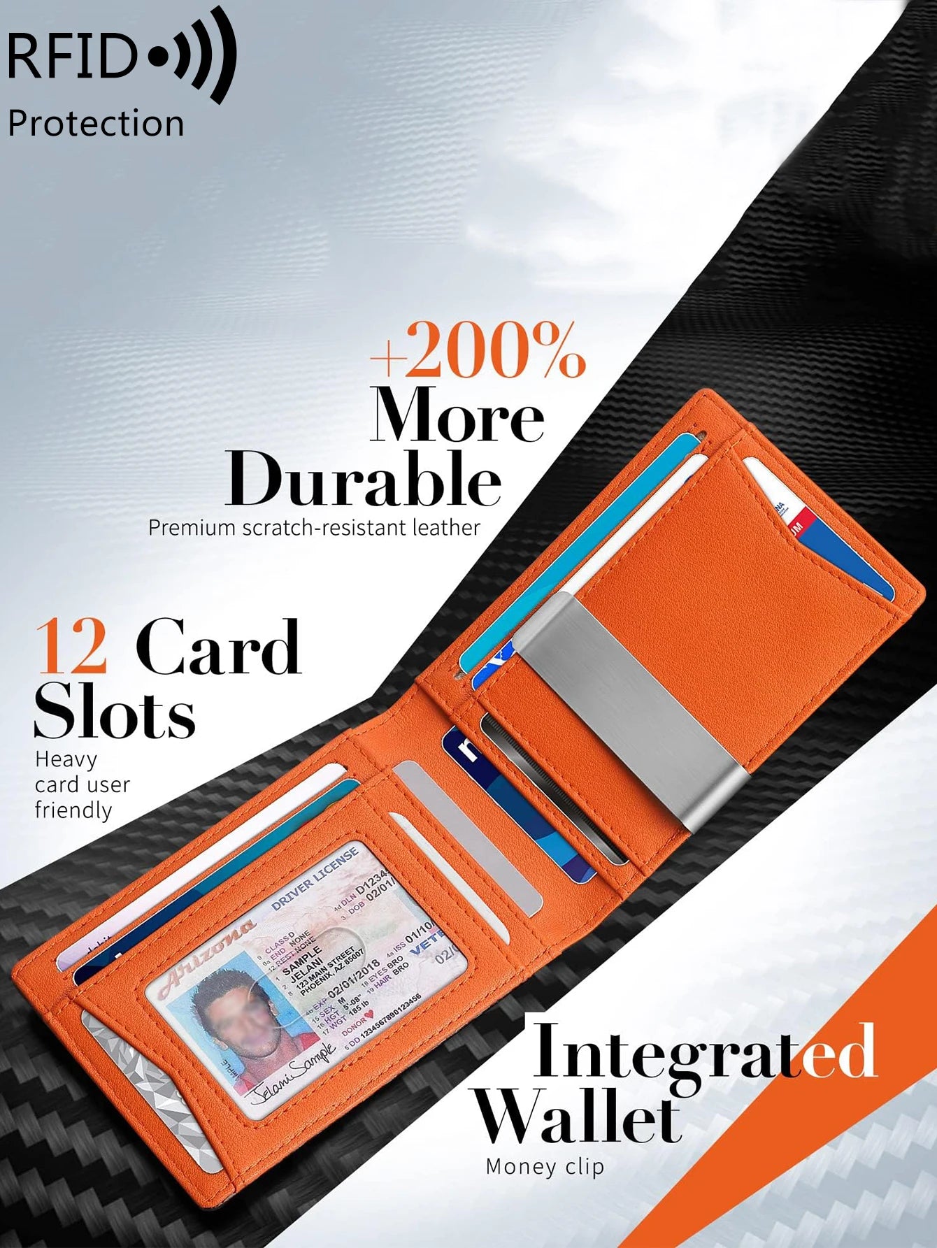 Minimalist RFID Blocking Men's Wallet – Style Meets Security!