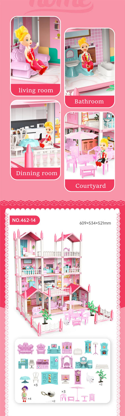 3D Doll House with Accessories – Build, Decorate, and Play in a Miniature World!