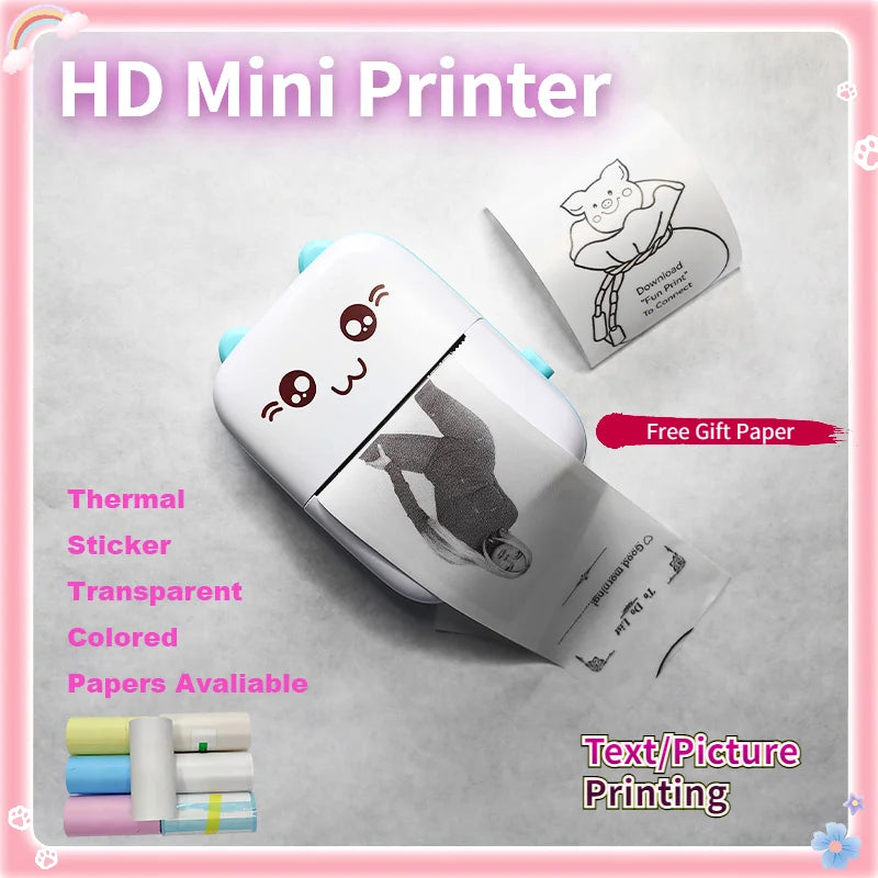 Mini Ink-Free Photo Printer – Print Memories Anywhere!