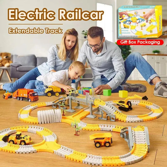 Car Puzzle Track Toy – Build, Race, and Have Fun!