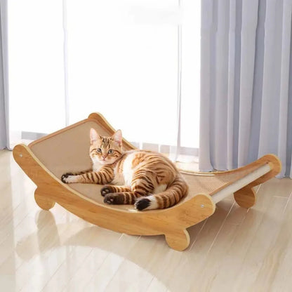 Wooden Cat Scratching Pad – Stylish Relief for Your Feline Friend!