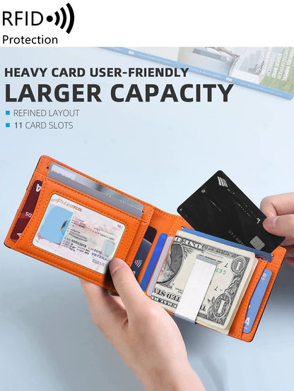 Minimalist RFID Blocking Men's Wallet – Style Meets Security!