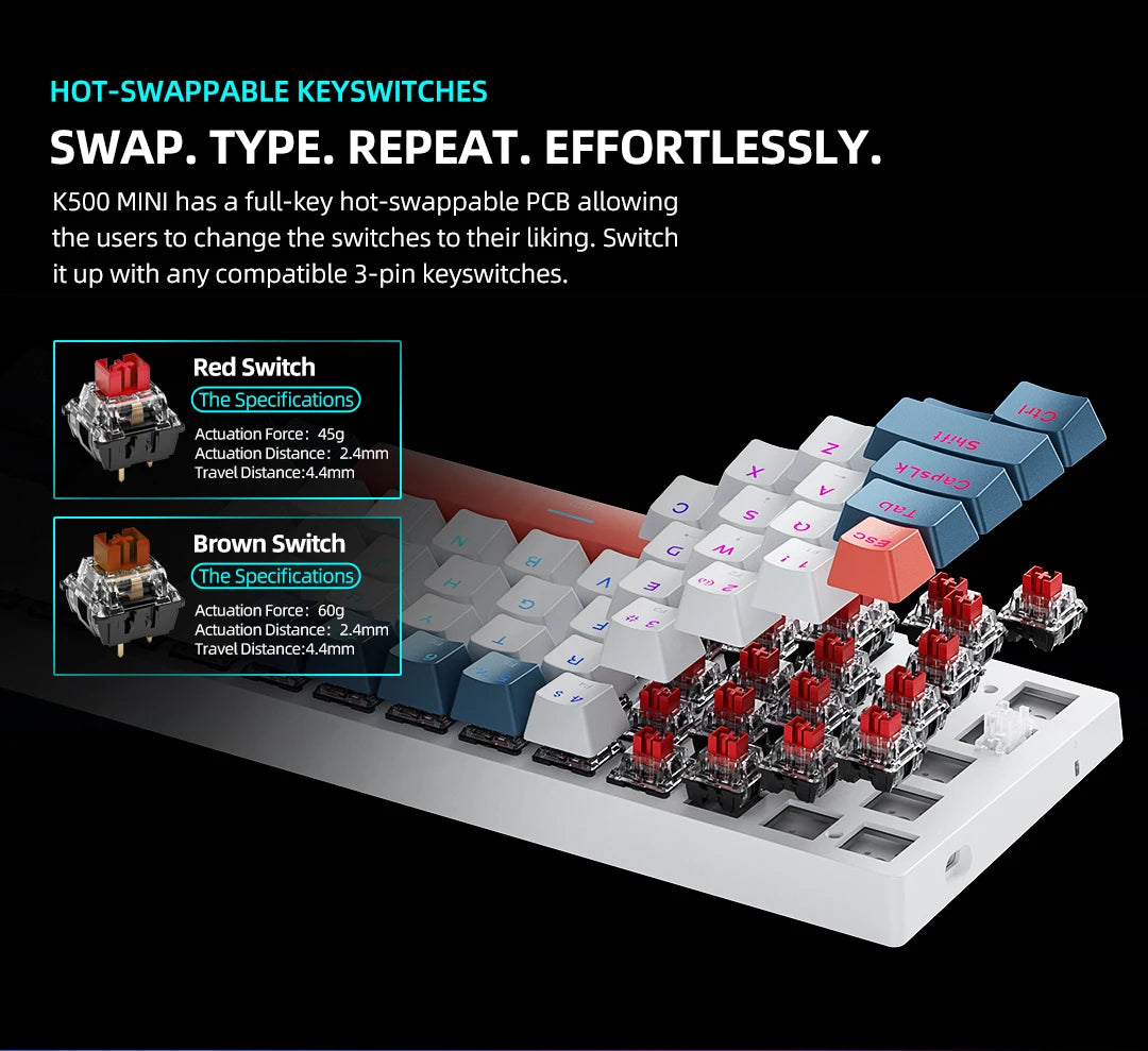 Compact Mechanical Keyboard – Enhance Your Typing Experience!