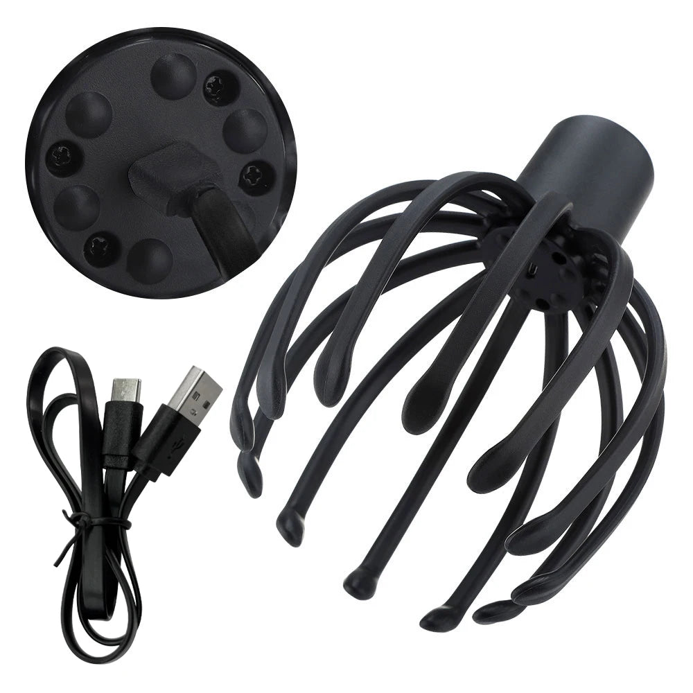 Electric Head Massager with 12 Massage Claws – Unwind and Revitalize Your Mind!