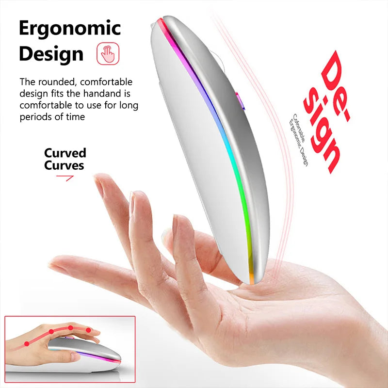 Wireless Chargeable Mouse – Sleek Efficiency at Your Fingertips!