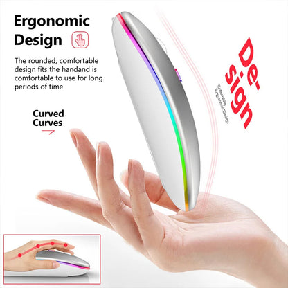 Wireless Chargeable Mouse – Sleek Efficiency at Your Fingertips!