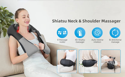 U-Shape Neck and Back Massager – Ultimate Relaxation for Tired Muscles!