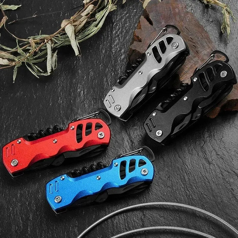 Multi-Functional Folding Swiss Army Knife – Your Ultimate Outdoor Companion!