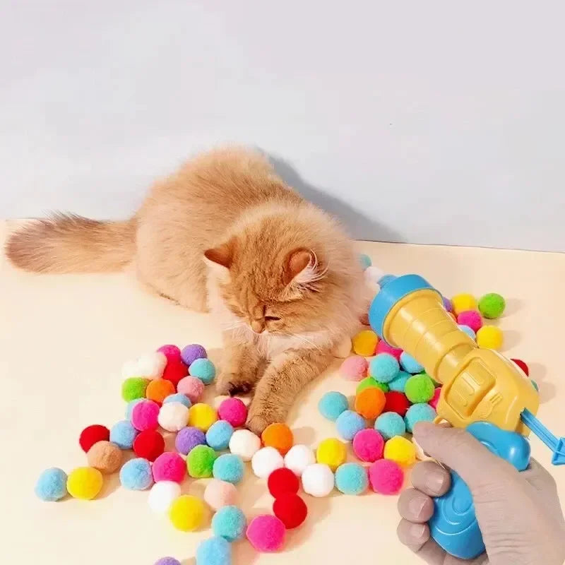 Toy Gun with Plush Balls for Pets – Fun and Interactive Playtime!