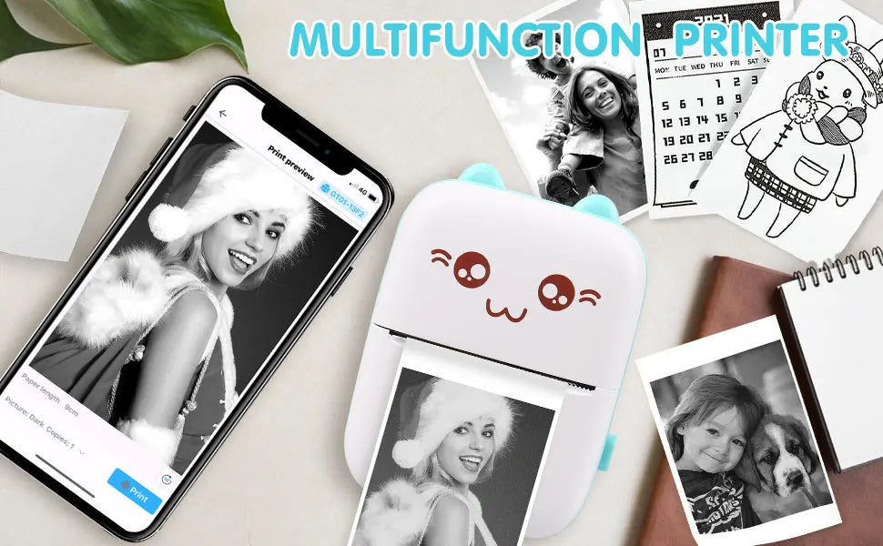 Mini Ink-Free Photo Printer – Print Memories Anywhere!