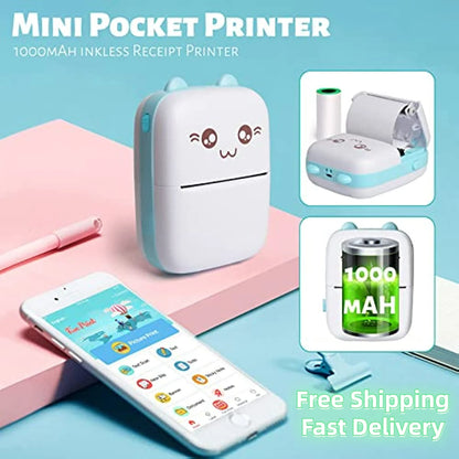 Mini Ink-Free Photo Printer – Print Memories Anywhere!