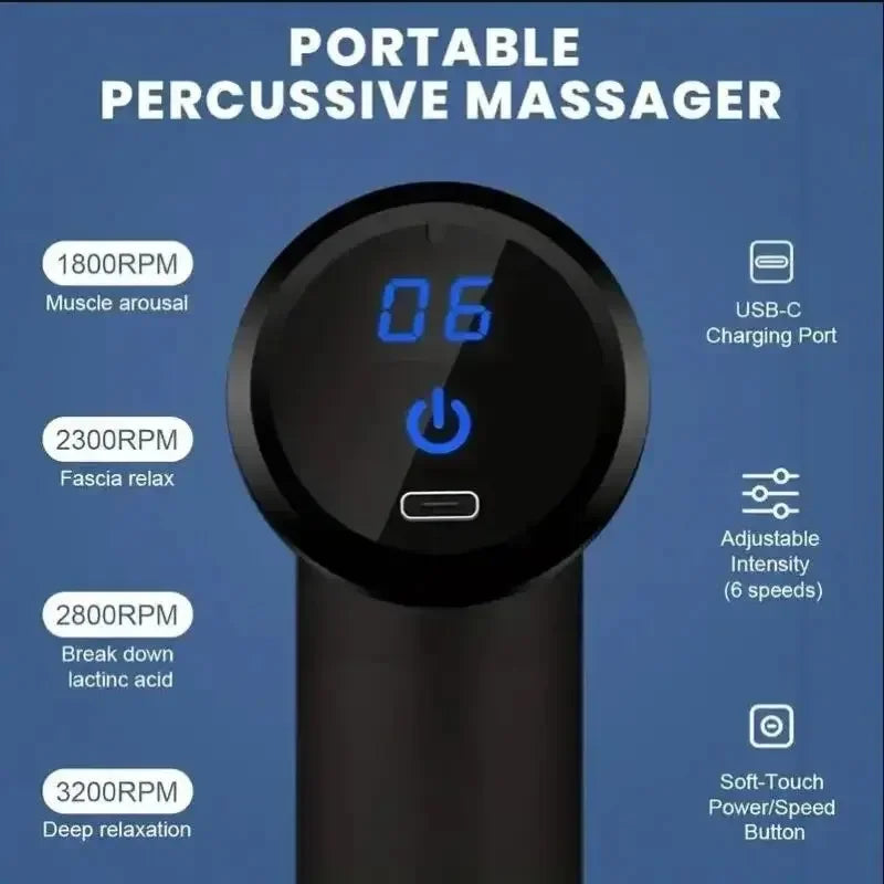 2024 Portable Massage Gun – Your Personal Deep Tissue Massager On-the-Go!